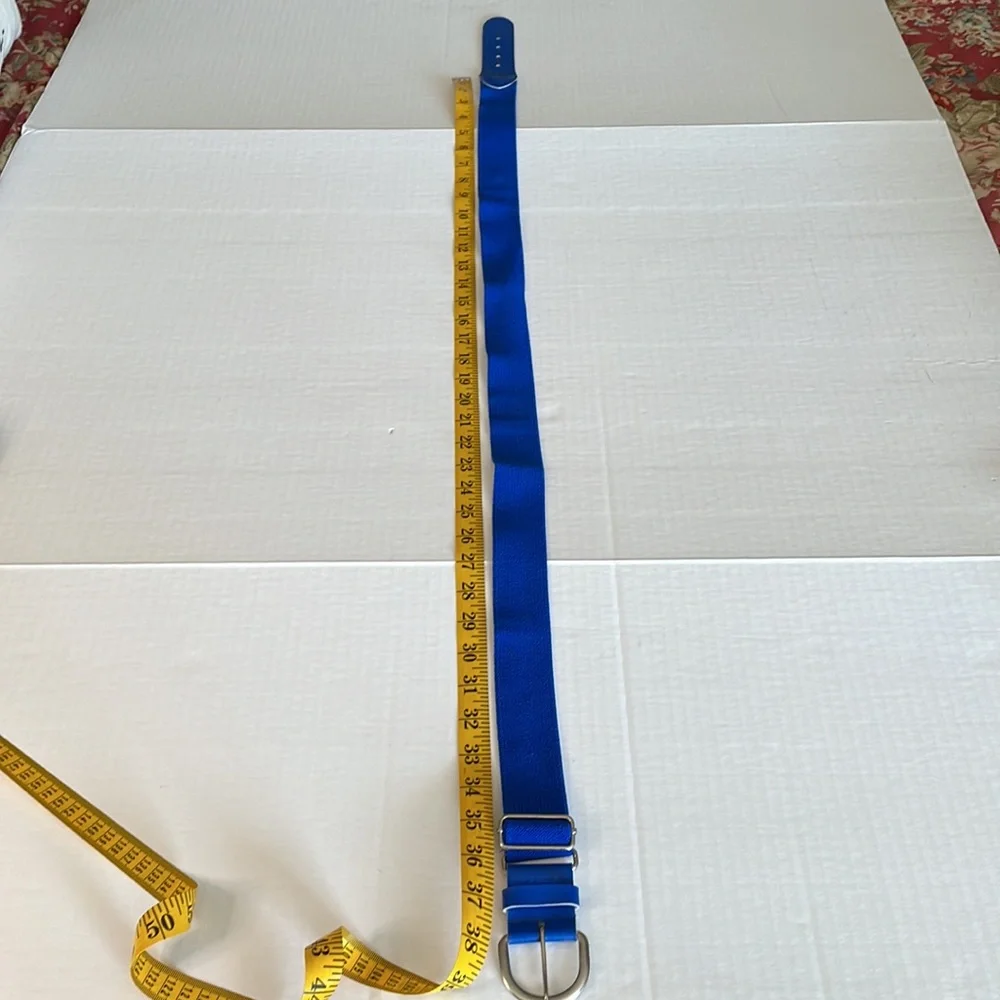 Youth baseball royal blue elastic belt
